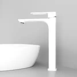 Смеситель для раковины IDDIS Slide SLIWT01i01 высокий цвет, Матовый белый