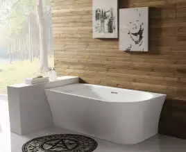 Акриловая ванна BelBagno 150х78 BB410-1500-780-L, отдельностоящая, Белая глянцевая