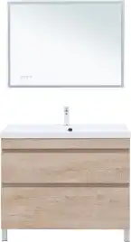 Тумба под раковину Aquanet Нота New 100 дуб светлый, 344149
