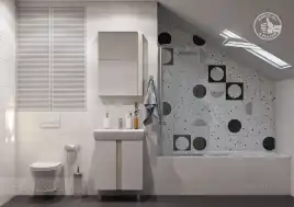 Тумба под раковину Aquaton Кантри 60 1A257401AHB20 подвесная цвет, белый / дуб верона