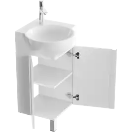 Тумба с раковиной напольная Aqwella Porto 45 см, POR0104WW, цвет Белый
