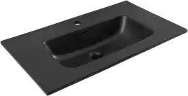 Раковина Aquanet Flat 80 329255 прямоугольная, Черная матовая