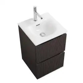 Тумба под раковину BelBagno UNO-MINI-400-2C-SO-GSO подвесная, Темно-Серый Матовый