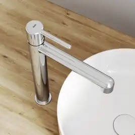 Смеситель для раковины IDDIS Aiger AIGSB01i01 высокий цвет, Глянцевый хром