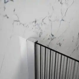 Душевая перегородка Azario Walk-in 110 AZ-251-110-BGL-CRF стекло 8 мм рифленое, профиль Золото матовое