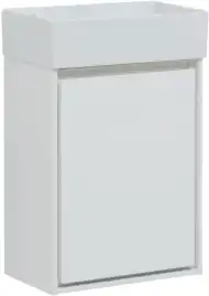 Тумба под раковину Aquanet Милан 45 белый глянец, подвесная, 339962