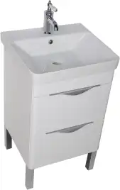 Раковина Sanovit LUXURY 50 11050-KL прямоугольная, Белая глянцевая