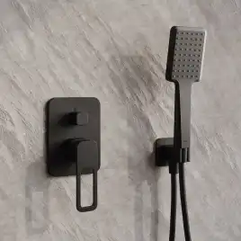 Душевая система IDDIS Slide SLIBL02i67 для душа встраиваемая цвет, Матовый черный