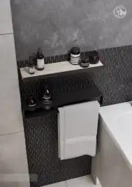 Тумба под раковину Aquaton Лофт Урбан 80 1A247601LQX60 подвесная цвет, серый графит / дуб орегон