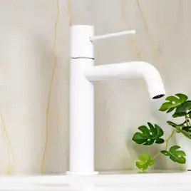 Смесители для раковины AVS Slimmer 811-100-MW, белый матовый