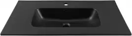 Раковина Aquanet Flat 90 329256 прямоугольная, Черная матовая