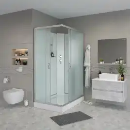 Душевая кабина Niagara Classic 100х80х200 NG-43085-14QBK низкий поддон, без гидромассажа, 430853QBK