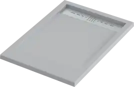 Душевой поддон Good Door Stella 100х70 из искусственного камня, Серый графит ЛП00133