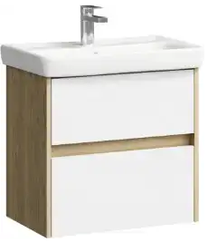 Тумба с раковиной подвесная Aqwella City 60 см, CI0106DB, цвет Дуб балтийский