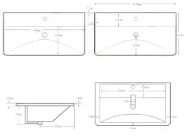 Раковина Aquanet Ирис 100 белая, 323884