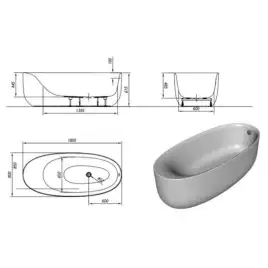 Акриловая ванна Kolpa San SOFT 180X80 BASIS 5840-01