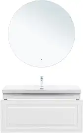 Тумба под раковину Aquanet Агата 110 белый сатин, 345484