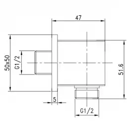 Подключение  для душевого шланга Lemark LM5883CW Белый