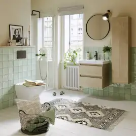 Тумба с раковиной подвесная Aqwella Astrid 60 см, AST0106DD, цвет Дуб Давос