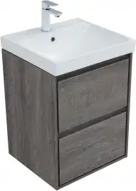 Тумба под раковину Aquanet Милан 50 дуб рошелье, подвесная, 336371