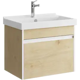 Тумба с раковиной подвесная Aqwella Urban 60 см, URB0106DD, цвет Дуб Давос