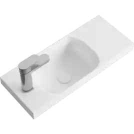 Тумба с раковиной подвесная Aqwella 5 Stars Alba 60 см, ALB0106LLS+ALB0706GRМ, цвет Камень натуральный