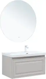 Тумба под раковину Aquanet Агата 90 бежевый, 345488