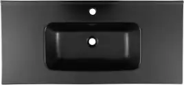 Раковина Aquanet Flat 100 329257 прямоугольная, Черная матовая