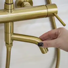 Душевая система AVS Slimmer 811-122-BG, брашированное золото