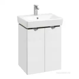 Тумба под раковину Aquaton Скай PRO 55 1A238101SY010 подвесная цвет, белый глянец