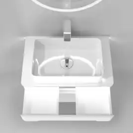 Тумба под раковину Jorno SHINE 75 Shi.01.75/P/W Белая