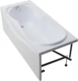 Акриловая ванна Aquanet Viola New 180х75 (242745), на каркасе, белая