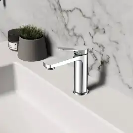 Смеситель для раковины Vincea Arco VBF-4AR01CH, хром