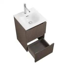 Тумба под раковину BelBagno UNO-MINI-400-2C-SO-СO подвесная, Бежевый матовый