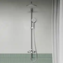 Душевая система IDDIS Aiger AIGBC3Fi06 для ванны с изливом цвет, Матовый хром