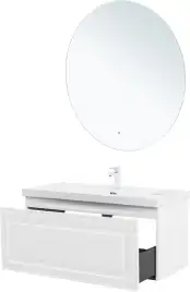 Тумба под раковину Aquanet Агата 110 белый сатин, 345484