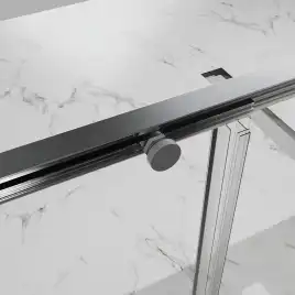 Душевая дверь Azario 100 AZ-Y43-100-MGR-CL, профиль графит матовый, стекло Прозрачное