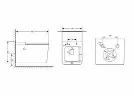 Подвесной унитаз ABBER Rechteck AC1202P с импульсным смывом, с сиденьем микролифт, белый