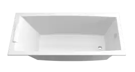 Акриловая ванна Marka One Aelita Slim 170х90 01ае1790слим с тонким бортом, встраиваемая, Белая