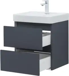 Тумба под раковину Aquanet Вега 2.0 50 маренго, подвесная, 337946