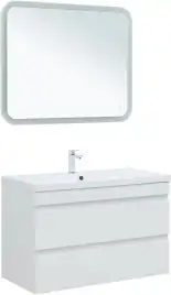 Тумба под раковину Aquanet Нота New 100 белый глянец 335420