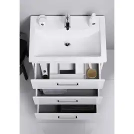 Тумба с раковиной напольная Aqwella Manchester 70 см, MAN01073, цвет Белый