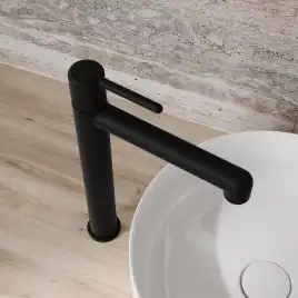 Смеситель для раковины IDDIS Aiger AIGBL01i01 высокий цвет, Матовый черный