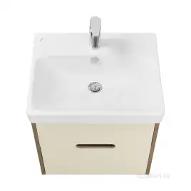 Тумба под раковину Aquaton Оливия 55 1A254201OLVG0 подвесная цвет, бежевый / дуб велл