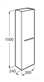 Пенал Roca Victoria A857564806 подвесной цвет, Белый глянец