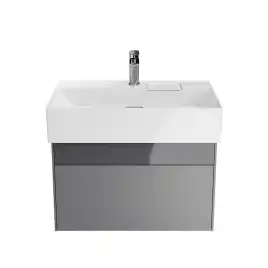 Тумба под раковину Kerama Marazzi LOGICA 70 см, LOG.70.2\ST подвесная, стальной серый
