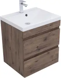 Тумба под раковину Aquanet Нота New 60 дуб веллингтон табак 334191