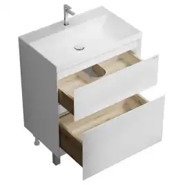 Тумба под раковину Grossman Меркадо 70 напольная, белая матовая (107072)