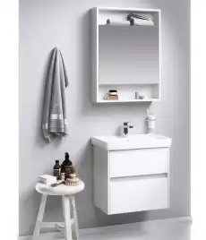 Тумба с раковиной подвесная Aqwella City 60 см, CI0106DK, цвет Дуб канадский