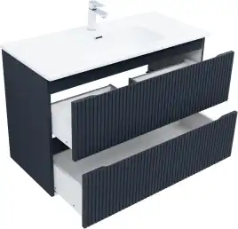 Тумба под раковину Aquanet Джейн (Flat) 100 маренго, подвесная, 335431